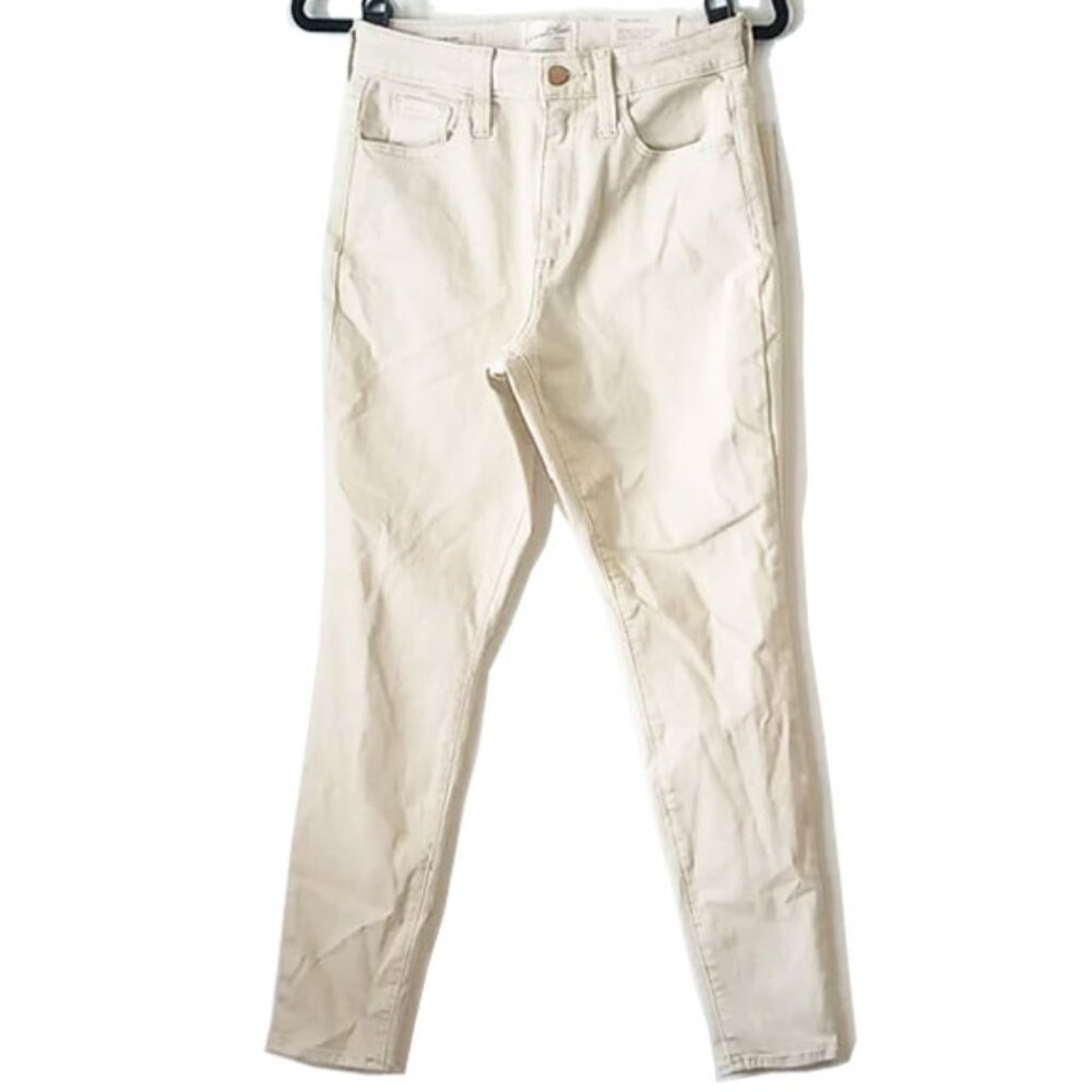 NWT Universal Thread High Rise Skinny Super Stretch Jeans 6R 27x29 Beige Cream